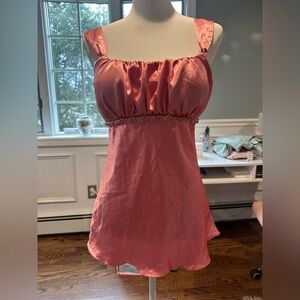 A Byer Pink Sleeveless Satin Top